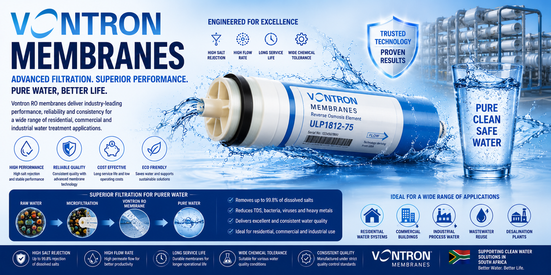 PURITECH Is An Authorised Reseller of VONTRON Reverse Osmosis (RO) Membranes for South Africa