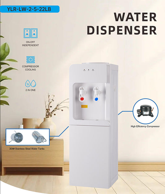 Hot And Cold Floor Standing Water Dispenser YLR-L W-2-5-22LB