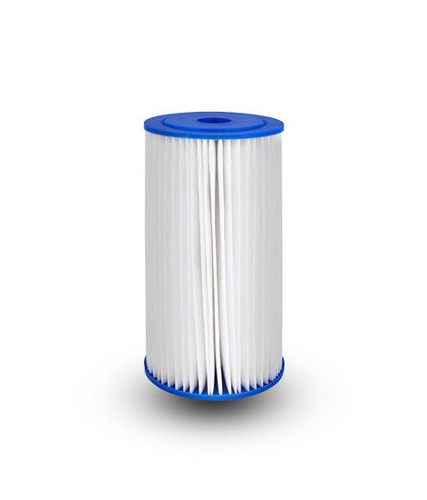Pleated sediment removal filter